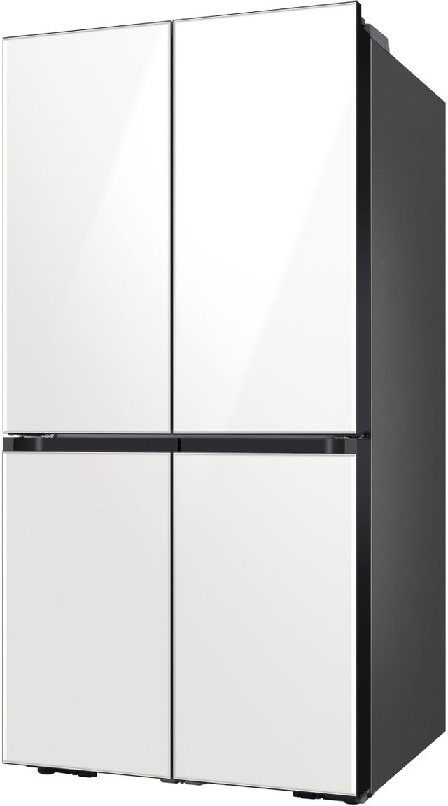Samsung Bespoke 22.8 Cu. Ft. White Glass Counter Depth French Door Refrigerator 6