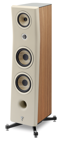 Focal® Kanta N°3 Walnut Veneer Ivory Matte 3-Way Floor Standing Speaker 0