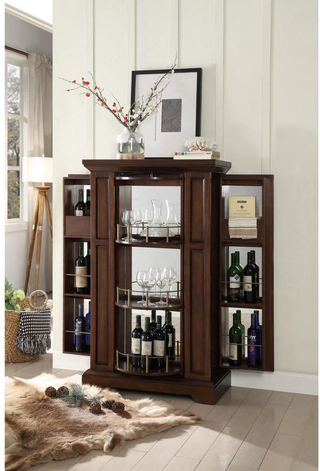 Homelegance® Snifter Cherry Wine Cabinet 4