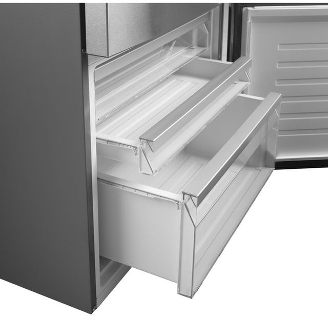GE® 17.7 Cu. Ft. Stainless Steel Counter Depth Bottom Freezer Refrigerator 2