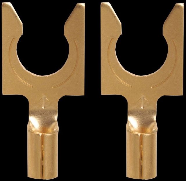 AudioQuest® 1414/G Spade Gold Pack of 40 Connectors 1