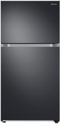Samsung 21 Cu. Ft. Top Freezer Refrigerator-Fingerprint Resistant Black Stainless Steel - Scratch & Dent