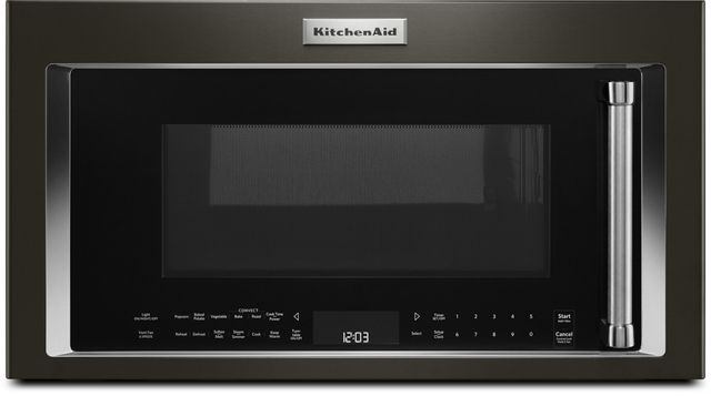 KitchenAid® 1.9 Cu. Ft. Black Stainless Steel Over the Range Microwave
