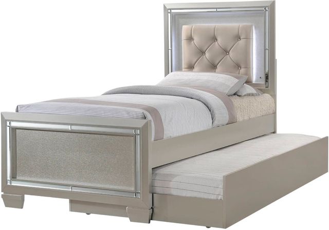 Elements International Platinum Youth Champagne Twin Bed 0