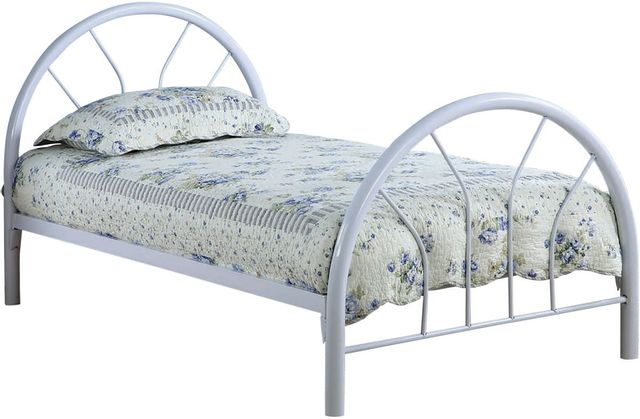 Coaster® White Marjorie Twin Bed 0