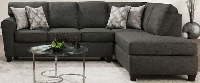 Peak Living Grande Charcoal Sectional with Chaise | Becker Furniture | Twin  Cities, Minneapolis, St. Paul, MN