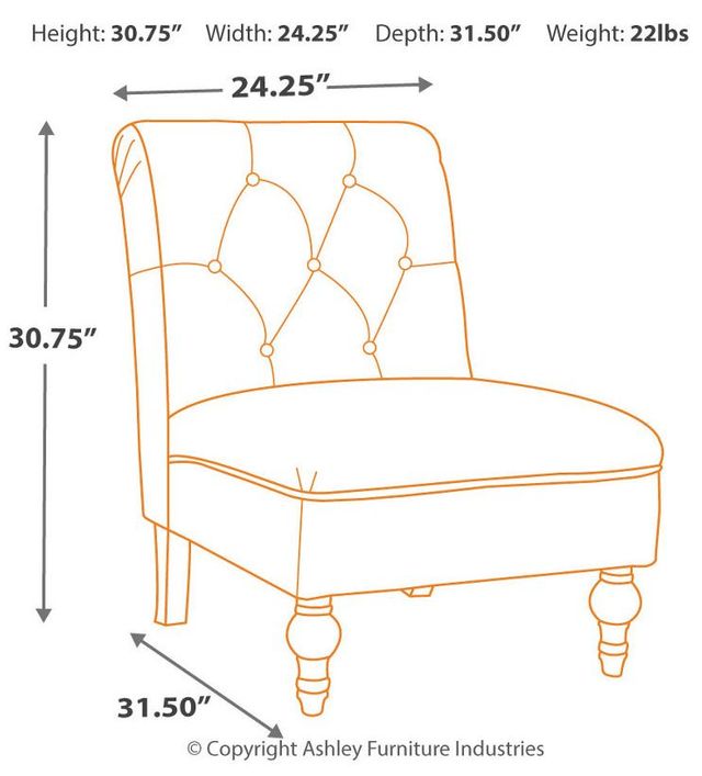 Signature Design by Ashley® Degas Oatmeal Accent Chair 2