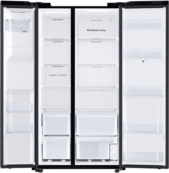 Samsung 26.7 Cu. Ft. Black Stainless Steel Standard Depth Side-by-Side Refrigerator-1