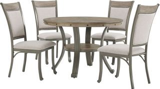 Powell® Franklin 5-Piece Pewter Dining Set