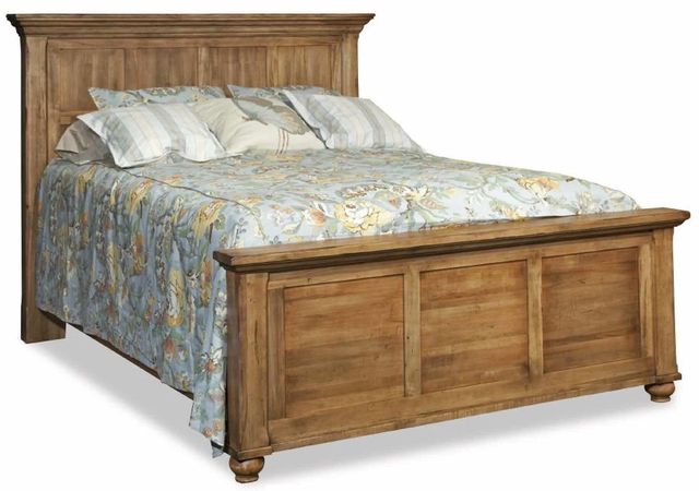 Durham Furniture Hudson Falls Aged Wheat Queen Panel Bed