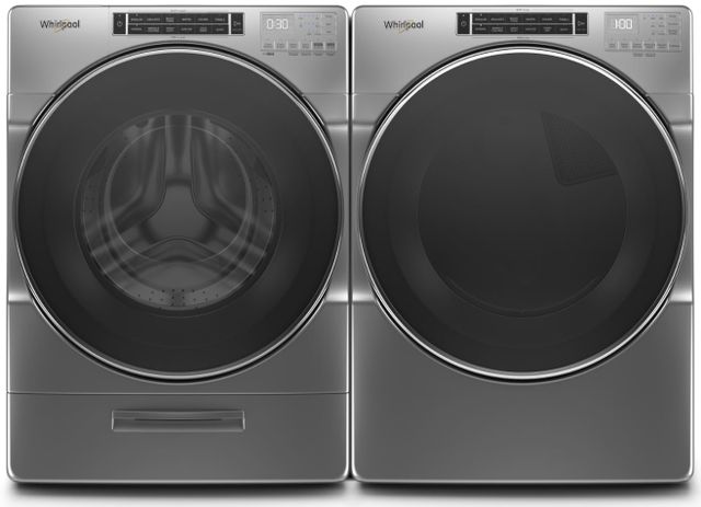 Whirlpool® Chrome Shadow Front Load Laundry Pair