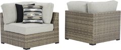 Signature Design by Ashley® Calworth 2-Piece Beige Outdoor Corner with Cushion Set