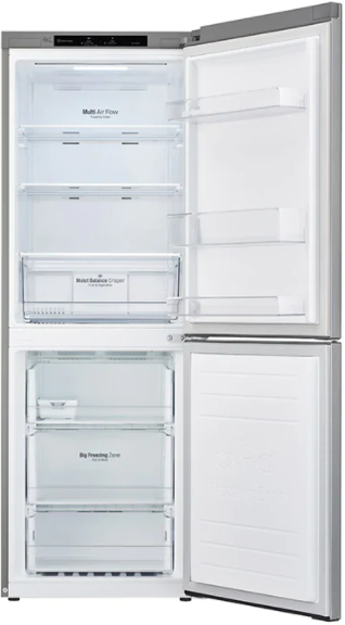 Réfrigérateur à congélateur inférieur à profondeur de comptoir de 24 po LG® de 10,8 pi³ - Argent platine 2