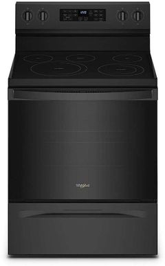 Whirlpool® 30" Black Freestanding Electric Range with 5-in-1 Air Fry Oven