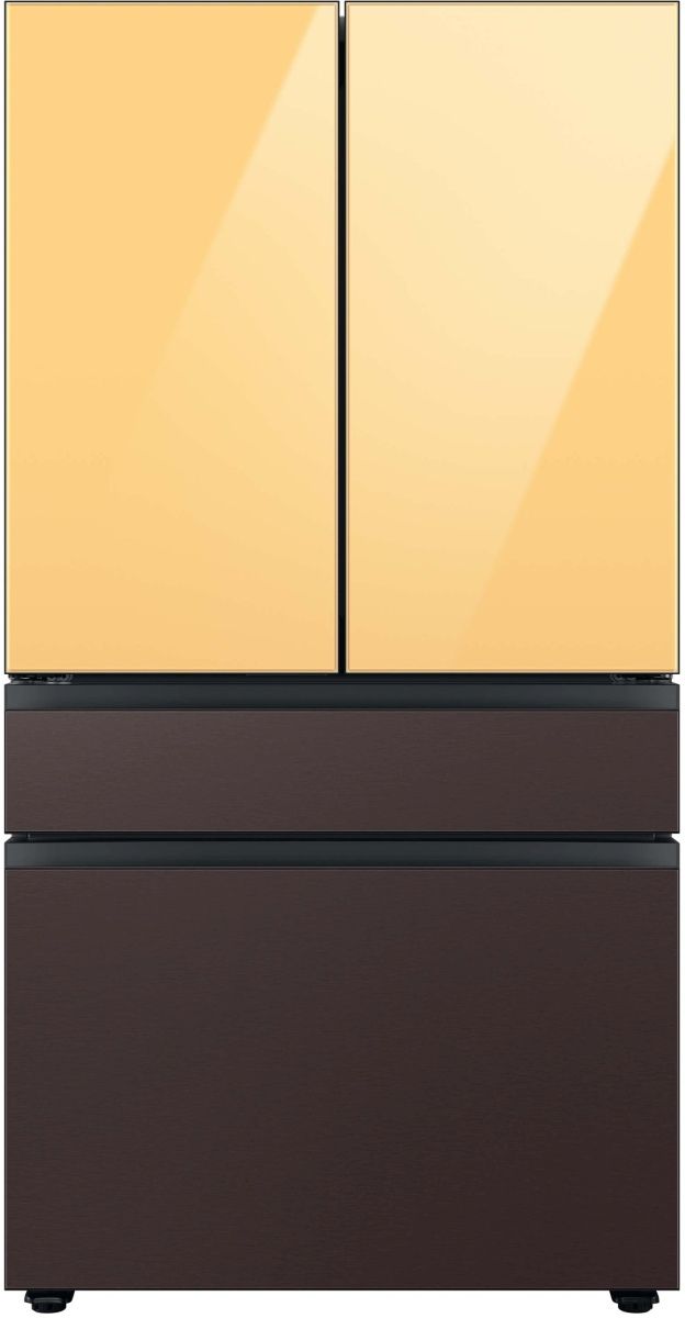 Samsung Bespoke 36" Tuscan Steel French Door Refrigerator Bottom Panel 4