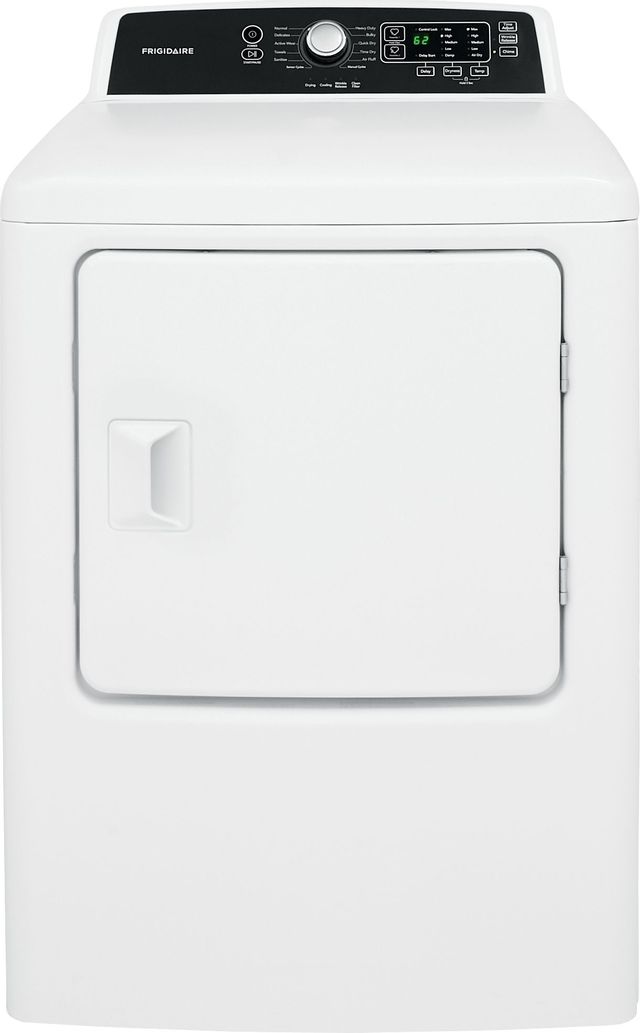Frigidaire® 6.7 Cu. Ft. Classic White Gas Dryer 0