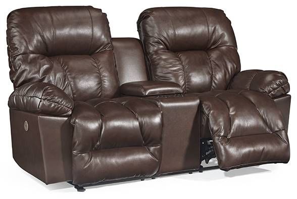 Best® Home Furnishings Retreat Power Reclining Space Saver Loveseat with Console 2