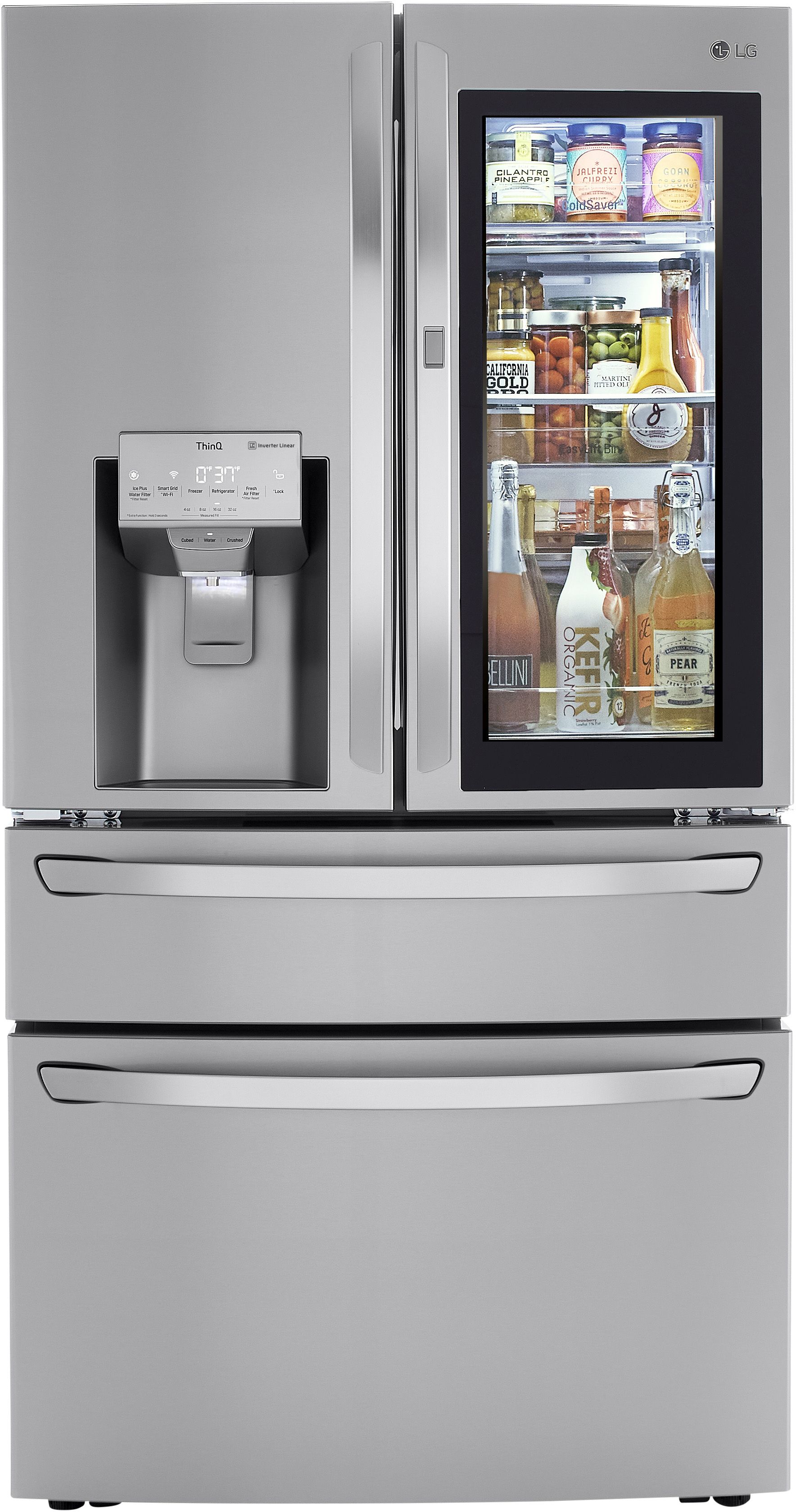 LG 29.5 Cu. Ft. PrintProof™ Stainless Steel Smart Wi-Fi Enabled French Door Refrigerator