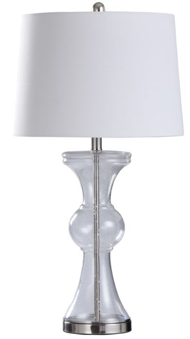 Stylecraft Clear Seeded Table Lamp
