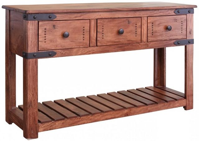 International Furniture Direct Parota II Brown Sofa Table-0