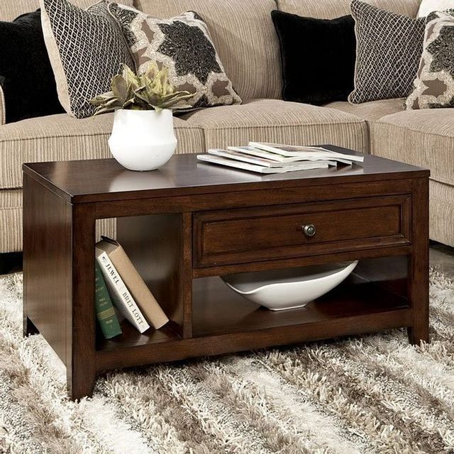 Signature Design by Ashley® Kishore Warm Brown Coffee Table 0