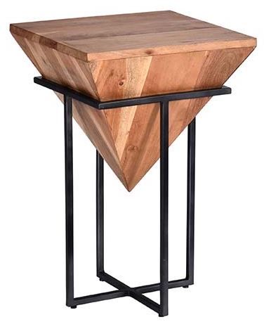 Progressive® Furniture Layover Iron and Natural Accent Stool or Table-0