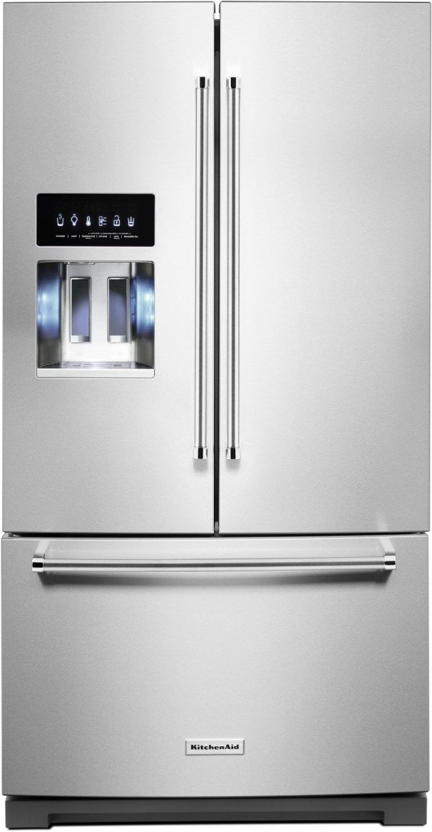KitchenAid® 27.0 Cu. Ft. Stainless Steel with PrintShield™ Finish French Door Refrigerator-0