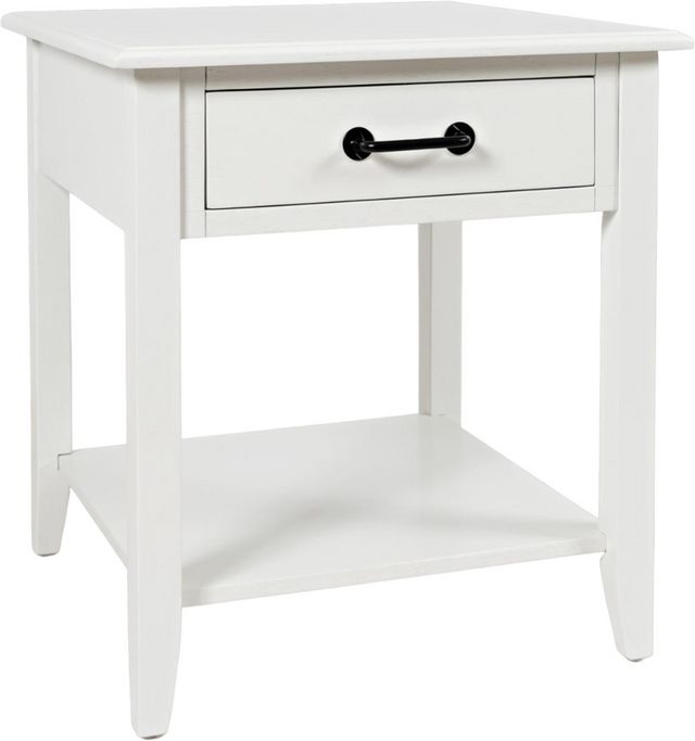 Jofran Inc. North Fork White End Table-0