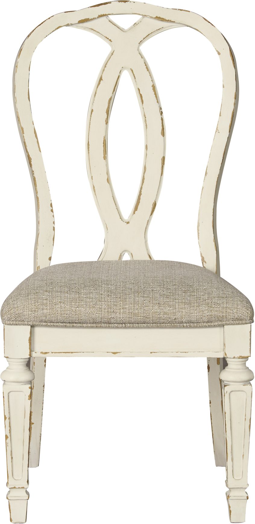 Signature Design By Ashley® Realyn Chipped White Dining Upholstered ...