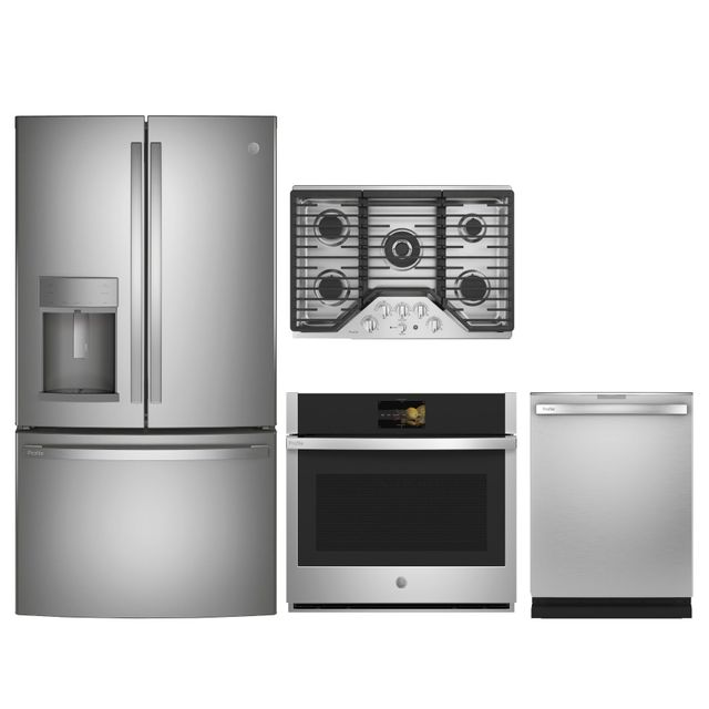 GE Profile™ 5 Piece Stainless Steel Kitchen Package 0