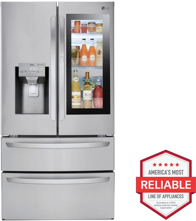LG 27.6 Cu. Ft. PrintProof™ Stainless Steel French Door Refrigerator-1