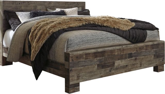 Tête de lit à panneaux très grand très grand Derekson, brun, Benchcraft® 4