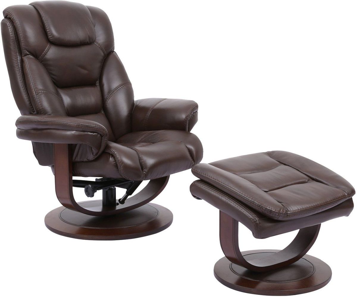 Parker House® Monarch Robust Manual Reclining Swivel Chair and Ottoman