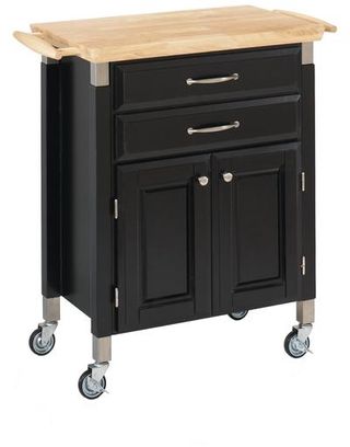 homestyles® Blanche Black Kitchen Cart 