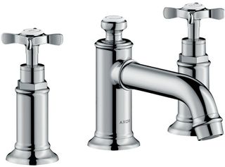 AXOR Montreux Chrome Widespread Faucet 30 with Cross Handles and Pop-Up Drain, 1.2 GPM