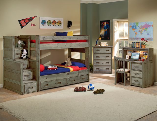 Trendwood Bunkhouse Wrangler Youth Twin/Twin Bunk Bed Ends 2