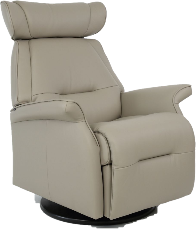 Fjords® Relax Miami Cement Large Dual Motion Swivel Recliner