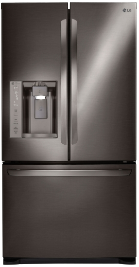 LG 27 Cu. Ft. French Door Refrigerator-Black Stainless Steel 0