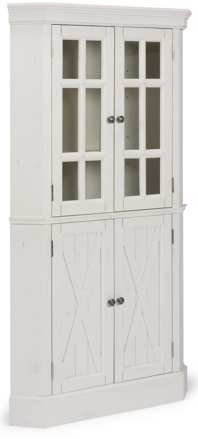 homestyles® Bay Lodge Off-White Corner Cabinet 4