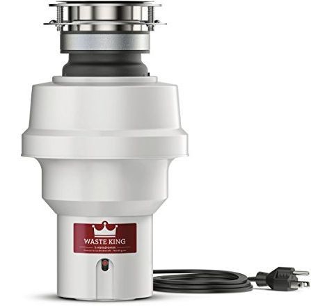 Waste King® 0.5 HP Continuous Feed White Garbage Disposal
