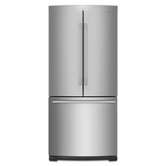 Réfrigérateur à portes françaises de 30 po Whirlpool® de 19,7 pi³ - Acier inoxydable résistant aux traces de doigts