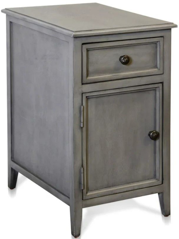 StyleCraft Vintage Gray 1-Drawer Side Table | Webster Furniture ...