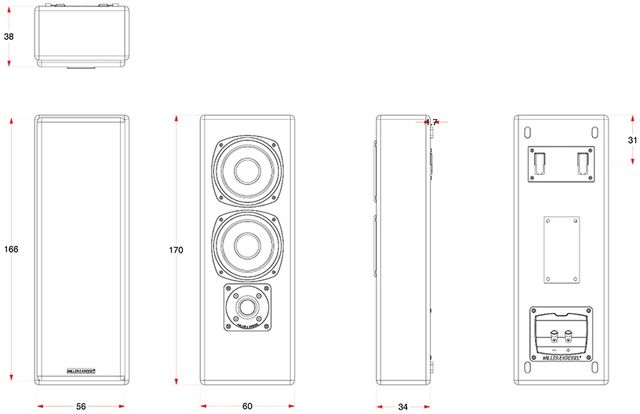 M&K Sound® 950 Series 5.25" Black On-Wall Speaker 4