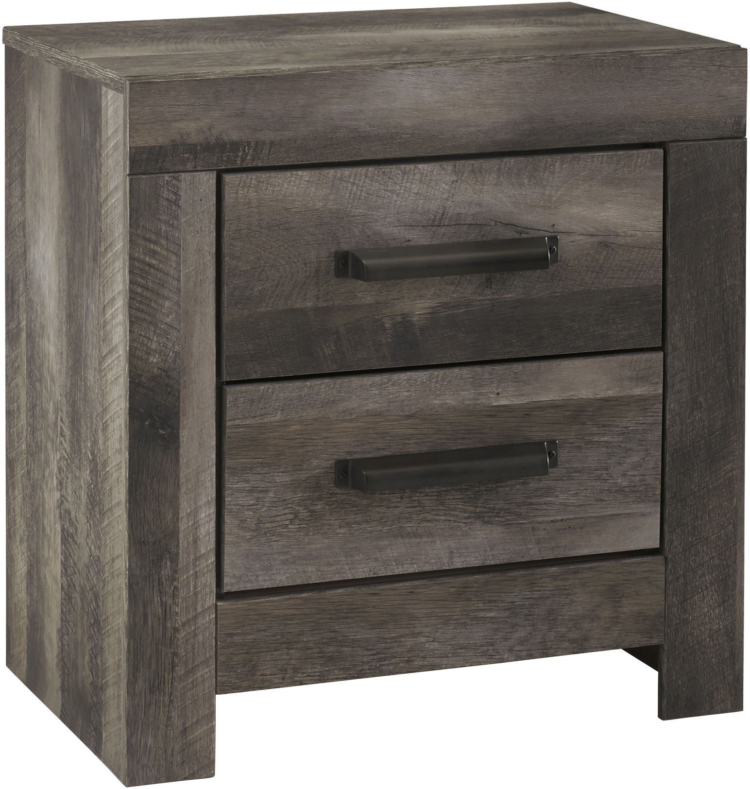 rustic gray nightstands