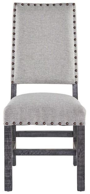 Elements International Condesa Fabric Back Side Chair