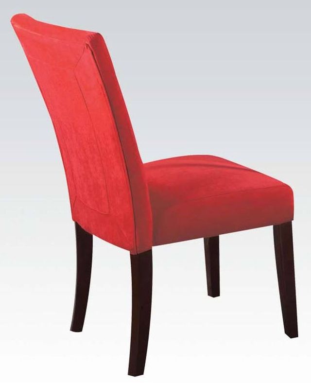ACME Furniture Baldwin Red Microfiber Side Chair (Set of 2)
