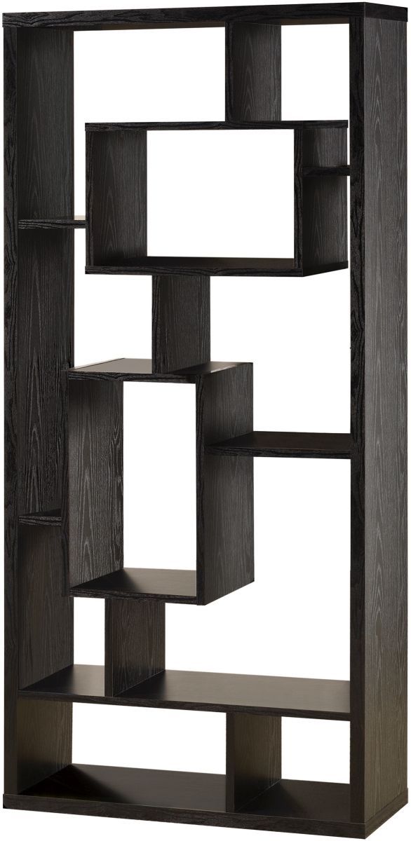 * Coaster® Black Oak 10-Shelf Bookcase