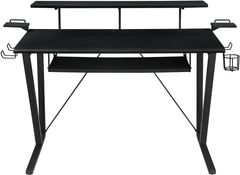 Coaster® Tech Spec Gunmetal Gaming Desk With Cup Holder