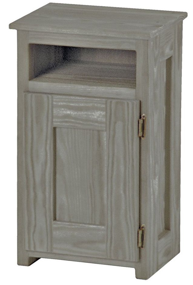 Crate Designs™ Furniture Storm Right Side Hinge Door Petite Nightstand with Lacquer Finish Top Only 0