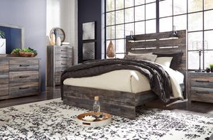 Signature Design by Ashley® Drystan 5-Piece Brown Queen Panel Bedroom Set
